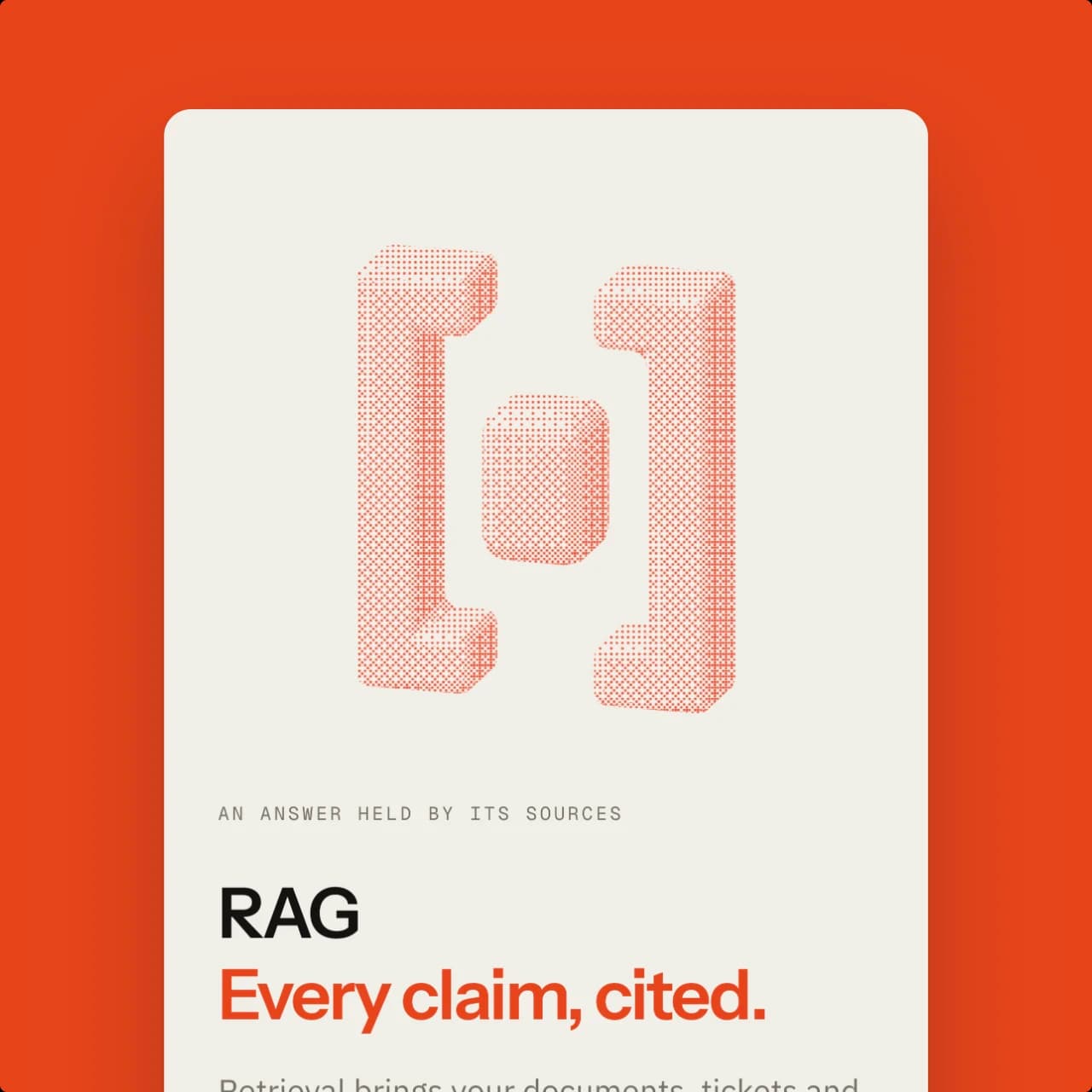 The RAG service card on Gate Orange.